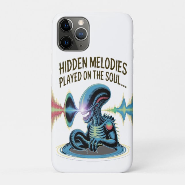 Capa Para iPhone 11 Pro melodia oculta sobre a alma (Verso)