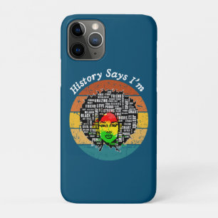 Capa Para iPhone 11 Pro Menina Negra Melanina Menina Negra História Mês