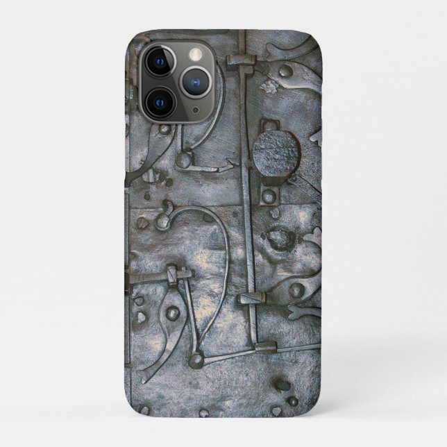 Capa Para iPhone 11 Pro Metal pesado do ferro do Grunge (Verso)