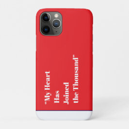 Capa Para iPhone 11 Pro Meu Coração se juntou aos Mil