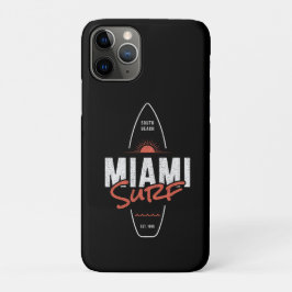Capa Para iPhone 11 Pro Miami Surf – Design de Surfboard Sunset Vintage da