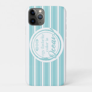 Capa Para iPhone 11 Pro Minha cor favorita é Toalha de Praia do Oceano
