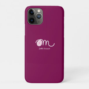Capa Para iPhone 11 Pro Minimalista Om Manuscrito Personalizado