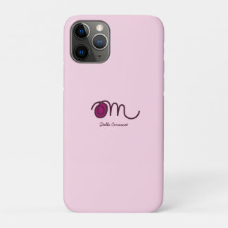 Capa Para iPhone 11 Pro Minimalista Om Manuscrito Personalizado