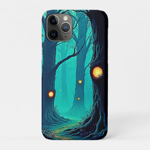 Capa Para iPhone 11 Pro Mistério da Floresta de Fantasia Escura