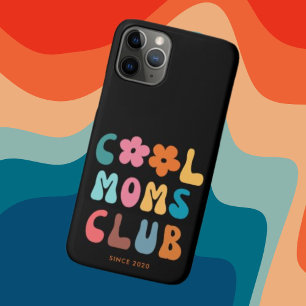 Capa Para iPhone 11 Pro Modern Retro Legal Clube mães Vintage Groovy