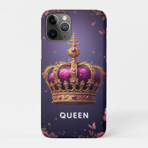 Capa Para iPhone 11 Pro Moldura Royal Crown Luxe Gold ✨ Luxo Elegante e Re