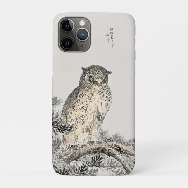 Capa Para iPhone 11 Pro Monografia japonesa de "Scop Owl", Numata Kashu (Verso)