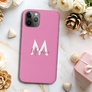 Capa Para iPhone 11 Pro Monograma moderno, minimalista e neutro