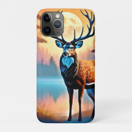 Capa Para iPhone 11 Pro Moonlit Deer Stance