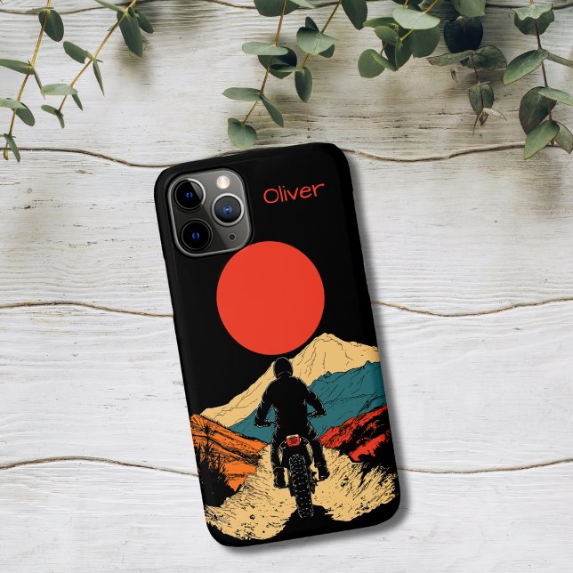 Capa Para iPhone 11 Pro Mountain Adventure Rider (Criador carregado)