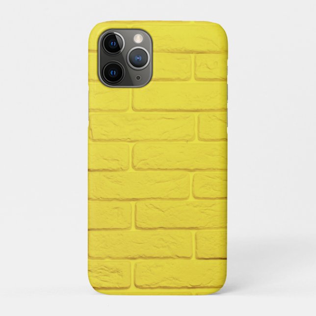 Capa Para iPhone 11 Pro muro amarelo (Verso)