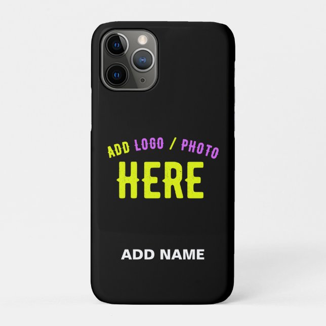 CAPA PARA iPhone 11 PRO NA MODA MODERNO PERSONALIZÁVEL NEGRO VERIFICADO CO (Verso)