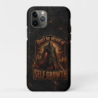 Capa Para iPhone 11 Pro Não Tenha Medo do Crescimento Pessoal Cracked Escu