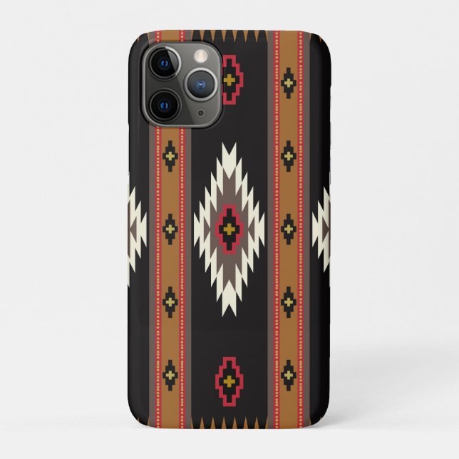 Capa Para iPhone 11 Pro Navajo Design 7 Bandana (Verso)