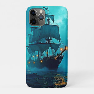 Capa Para iPhone 11 Pro Navio Fantasma na Design do Stormy Seas