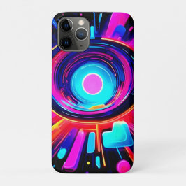 Capa Para iPhone 11 Pro Neon Burst: Abstrato Energy