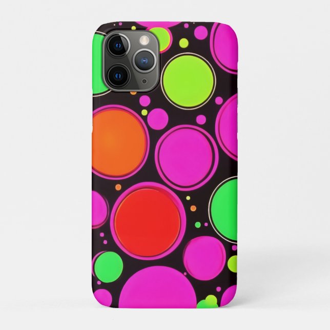 Capa Para iPhone 11 Pro Neon Dot Party (Verso)