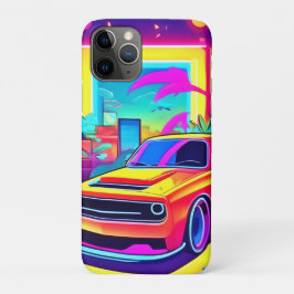 Capa Para iPhone 11 Pro Neon Dream Car Escape
