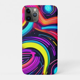 Capa Para iPhone 11 Pro Neon Dreamscape Art