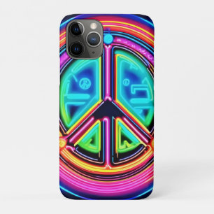 Capa Para iPhone 11 Pro Neon Peace Mandala