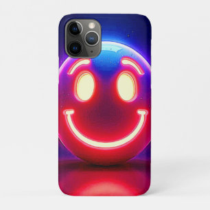 Capa Para iPhone 11 Pro Neon Smile: Feliz Brilho