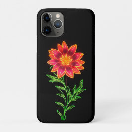 Capa Para iPhone 11 Pro Neon Stylized Flower