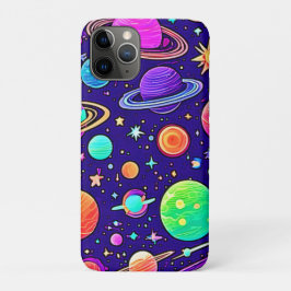 Capa Para iPhone 11 Pro Neons Fluidos: Planetas e Estrelas