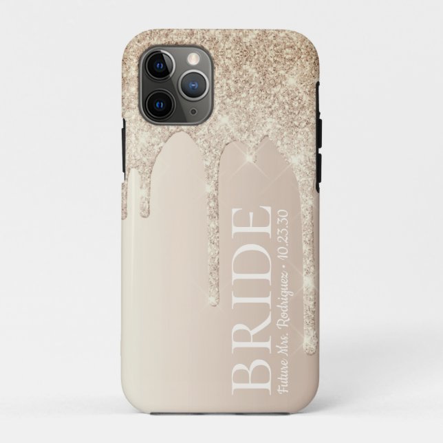 Capa Para iPhone 11 Pro Noiva Futuro Sra Brilho Gotejamento (Verso)