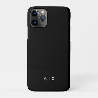 Capa Para iPhone 11 Pro Nome de casal monogramado simples