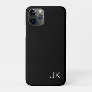 Capa Para iPhone 11 Pro Nome de iniciais minimalista personalizável