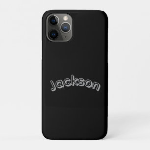 Capa Para iPhone 11 Pro Nome masculino Jackson,