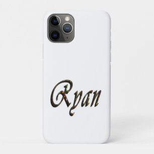 Capa Para iPhone 11 Pro Nome Ryan Desenhado Colorido,