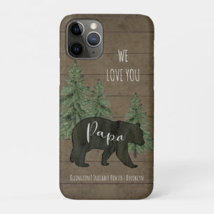 Capa Para iPhone 11 Pro Nós Te Amo, Papá, Floresta Personalizada