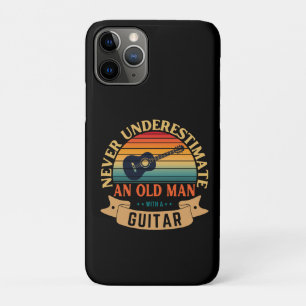 Capa Para iPhone 11 Pro Nunca subestime um homem velho com um violão