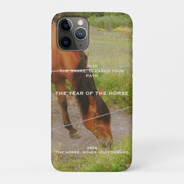 Capa Para iPhone 11 Pro O ano do Cavalo, cotação de 2026  (Verso)