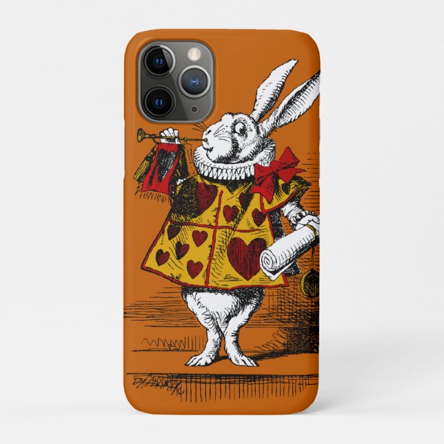 Capa Para iPhone 11 Pro O Coelho Branco (Verso)