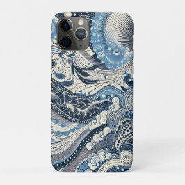 Capa Para iPhone 11 Pro O Estúdio Caseiro Indigo Bloom