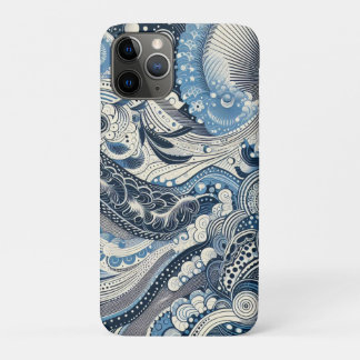 Capa Para iPhone 11 Pro O Home Studio Indigo Bloom