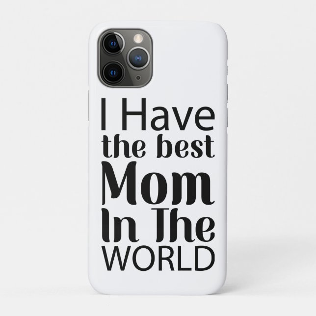 Capa Para iPhone 11 Pro O melhor roteiro preto e branco da mamãe (Verso)