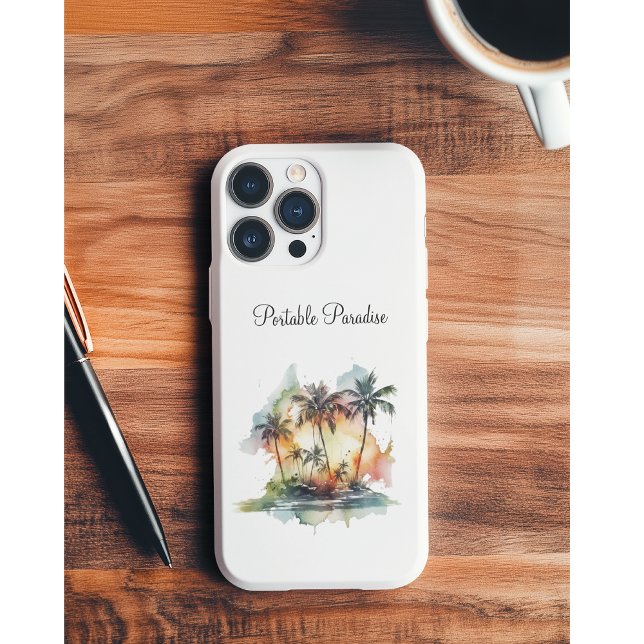 Capa Para iPhone 11 Pro Oásis do Pôr do Sol, personalizado (Criador carregado)