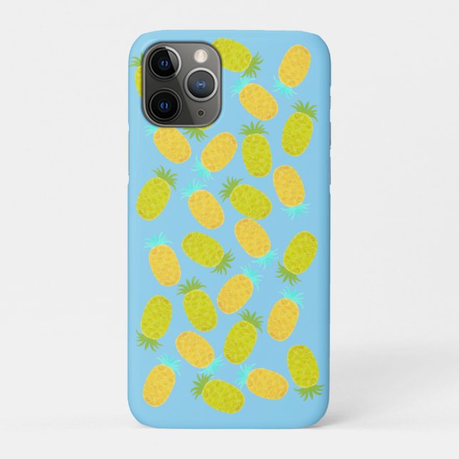 Capa Para iPhone 11 Pro Ocean Pineapples Pattern (Verso)