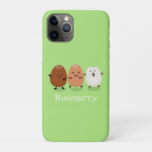 Capa Para iPhone 11 Pro Óculos caianos, bonitos, ilustração engraçada de d (Verso)