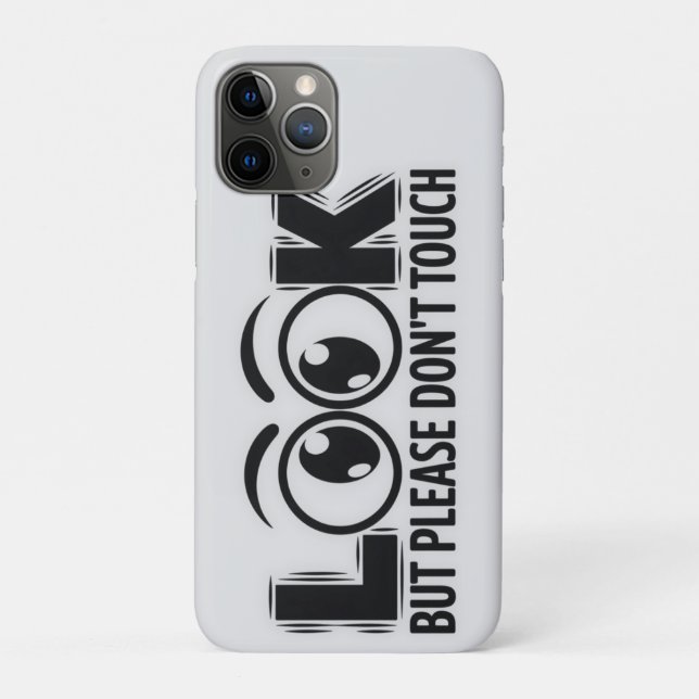Capa Para iPhone 11 Pro Olha, mas não toques (Verso)