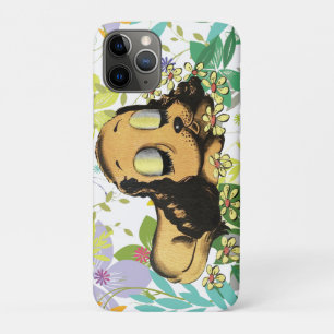 Capa Para iPhone 11 Pro olho grande dormindo Cachorro Cachorro Cartografia