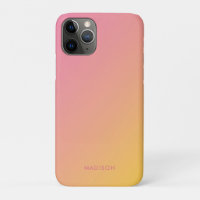 Ombré Gradiente Amarelo Cor-de-Rosa Brilhante