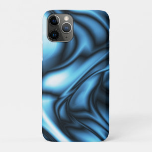 Capa Para iPhone 11 Pro Onda de Seda Azul