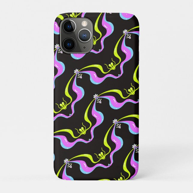 Capa Para iPhone 11 Pro Onda Sonora Neon (Verso)