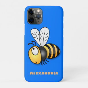 Capa Para iPhone 11 Pro Óptica ilustração do desenho animado das abelha