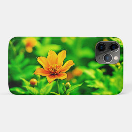 Capa Para iPhone 11 Pro Orange Flower Bokeh Sunny